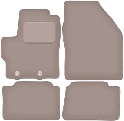 Beige velours matten voor: Toyota Yaris IV hatchback (2020-)