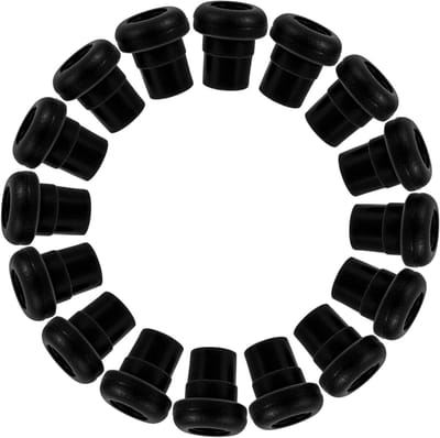 Kisangel 16 Stuks Voetbalmachine Accessoires Tafelvoetbal Tip Doppen Vervangende Tafelvoetbal Eindkappen Tafelvoetbal Eindkappen Vervangende Tafelvoetbal Accessoires Paal Doppen Zwart