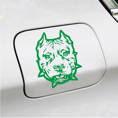 Bumpersticker - Hond - 12,3 X 10 - Groen