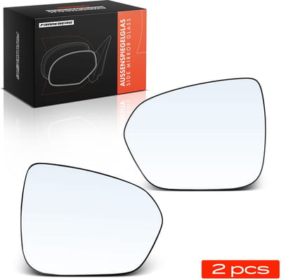 Frankberg 2x Buitenspiegelglas Voor Links Rechts voor Dacia Duster