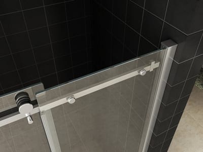 Wiesbaden Slide douchedeur - 110x200cm - helder glas 8mm - Nano coating - chroom