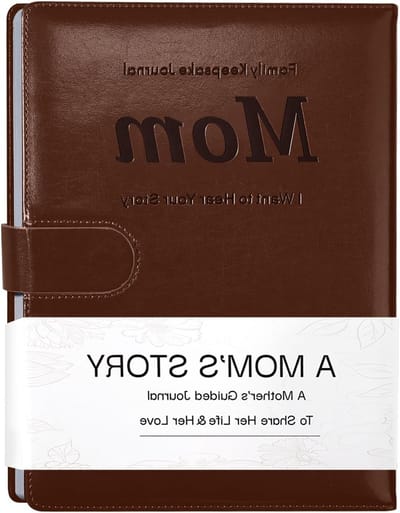 Mom's Life Story Journal met 250+ Vragen, Herinneringen Delen voor Moeders, Perfect als Cadeau voor Verjaardag, Moederdag en Kerst