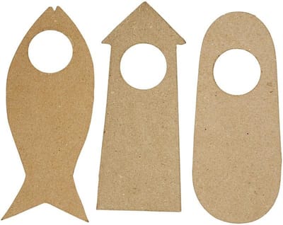 Deurhanger, afm 10x25 cm, 6 stuk/ 1 doos