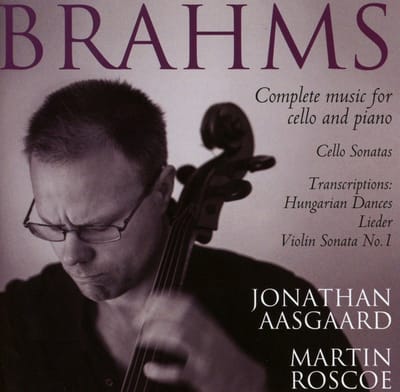Jonathan Aasgaard - Brahms: Complete Works For Cello And Piano (2 CD)
