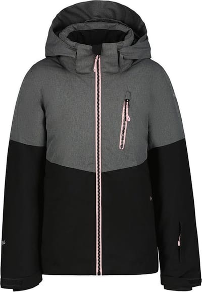 Icepeak Lanett Jr Jas Zwart,Grijs 6-7 Years Meisjes