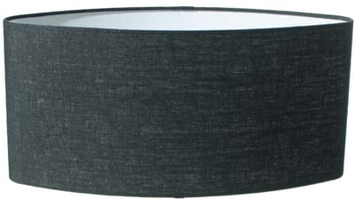Lampenkap Ovaal Linnen Zwart 45cm