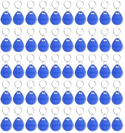Dailygoods- Toegangscontrole Kaarten 50 stuks - ID-kaart/Tag - 125 KHz - ABS - Blauw - Kaartleesafstand 0.2-1cm - Identificatiekaart