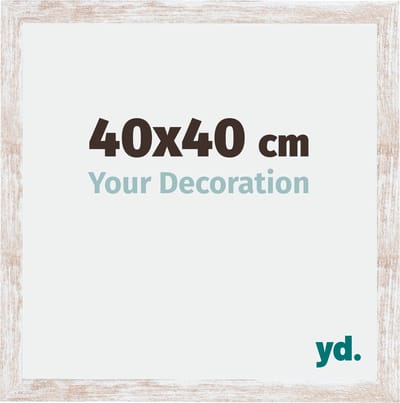 Your Decoration - Fotolijst 40x40 cm - MDF - White Wash - Catania