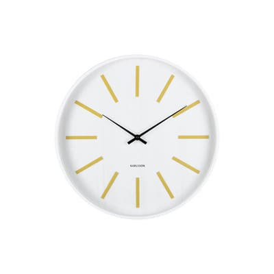Karlsson Wandklok Arruga Retro - Goudgeel - Ø40cm - Wandklok Modern