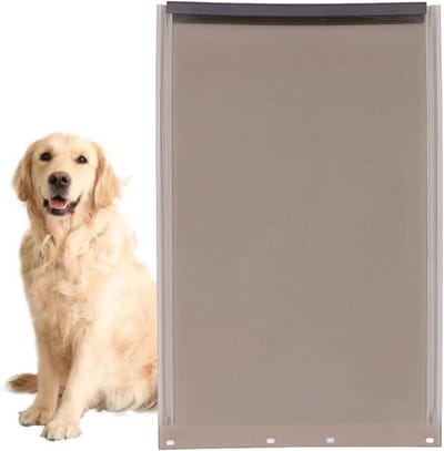 Verstelbare en Weerbestendige Hondenluik Flap voor Grote Honden - Vervangende Pet Door voor Aluminium en Glazen Deuren