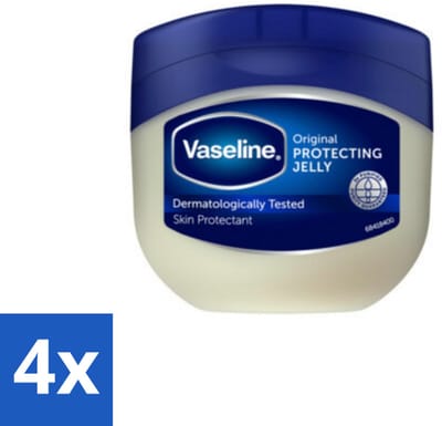 Vaseline - Original - Huidverzorging - Dermatologisch Getest - 100 ml - Voordeelverpakking - 4 stuks