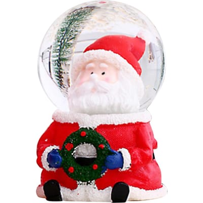 Kerst Sneeuwbol Kleurveranderend Verlicht Kerst Kristallen Bol Decor Hars Glas Kerstbal