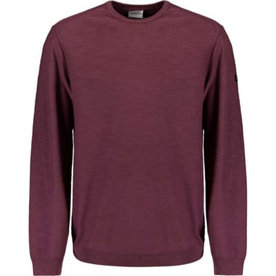 No Excess Pullover Crewneck Garment Dyed + Stone Washed Dark Wine Größe: M | Pullover Outlet | Herren | Rot