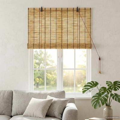 vidaXL - Rolgordijn - Naturel - 60 - x - 160 - cm - Riet
