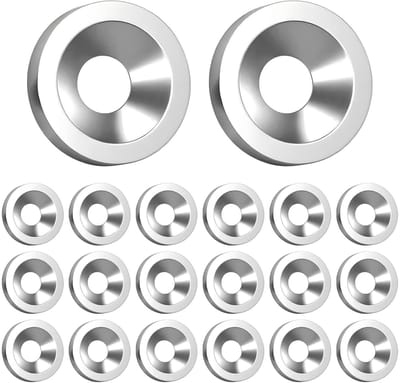 Set van 20 RVS Countersunk Ringmoeren M4 x 14 x 3mm voor Vlakke Schroeven en Bevestigingen