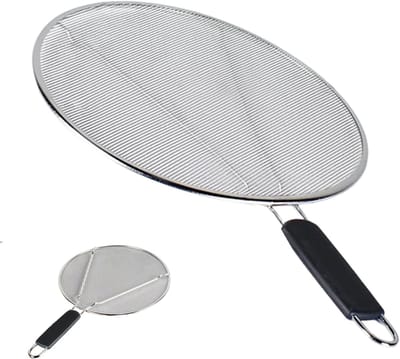 Spatbeschermer Keuken - Vetvrije Gadget - Schoon Koken - Fijnmazig Roestvrij Staal - 44x29cm