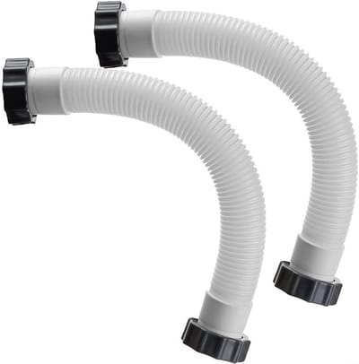 Een set van 38 mm vervangingsslangen Geschikt voor zwembadfilterpompen, Geschikt voor Intex filterpomp verbindingsslangen.