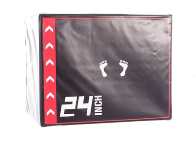 Softee Adjustable Jumping Foam Plyo Box Zwart 70 x 70 x 15/30/45/60 cm