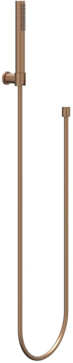 IVY Handdoucheset - Staafhanddouche - Verstelbare Wandsteun - Doucheslang 120 cm - Geborsteld Mat Koper PVD