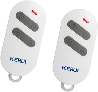 Afstandsbediening Alarmsysteem - Draadloze Bediening - Thuisbeveiliging - 2 Stuks Inclusief Batterijen - 11 x 9.2 x 2 cm - Wit