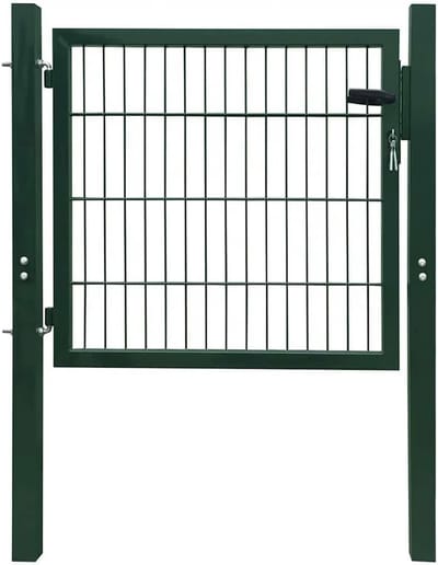 Hekpoort Groen - Tuinpoort Staal - Perceel Afbakenen - Gepoedercoat Staal - 100x80 cm - Groen