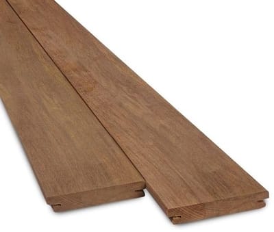 Houten Vlonderplank - Terrasplank Hardhout - Tuin Terras Aanleggen - FAS Kwaliteit Zonder Gebreken - 21x90mm 90cm - Natuurlijk Bruin
