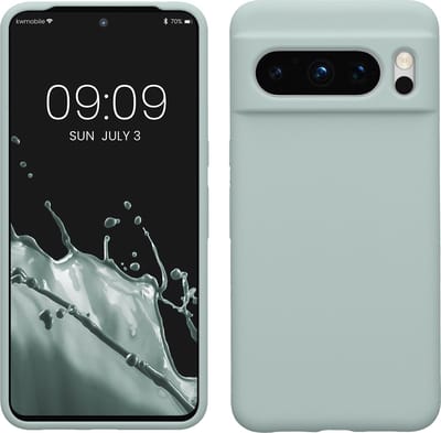 kwmobile telefoonhoesje geschikt voor Google Pixel 8 Pro - Hoesje met siliconen coating - Smartphone case in cool mint