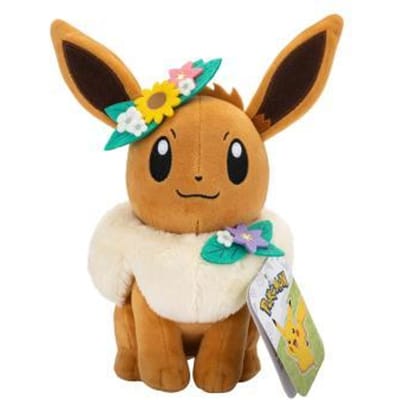 Pokemon Spring Eevee with Flower Crown Pluche 20cm Bekende knuffels
