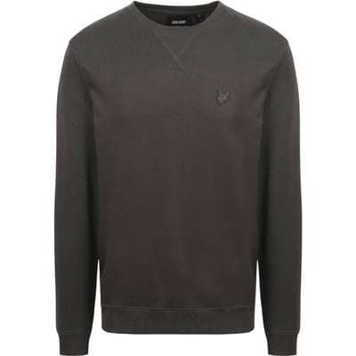 Lyle & Scott tonaal Eagle-logo donkergrijs pull-over sweatshirt