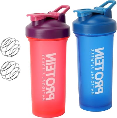 600 ml Proteïne Shaker met Bal, Lekvrije Fles voor Gym en Fitness, Ideaal voor Eiwitpoeder en Smoothies
