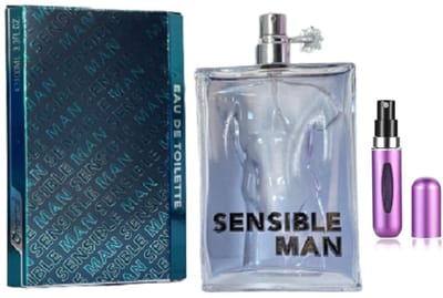 Omerta - Sensible Man - Eau de Toilette - 100 ml inclusief hervulbare tasverstuiver (willekeurige kleur)