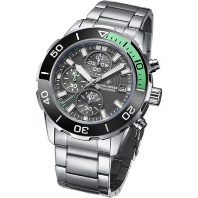 Alpha Sierra - Heren Horloge Challenger - Zilver