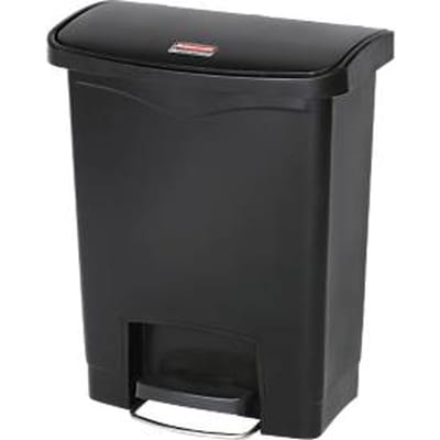 Pedaalemmer Slim Jim®, kunststof, volume 30 liter, zwart