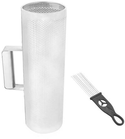 Dailygoods- Guiro Duurzaam Roestvrij Staal - Percussie-instrument - Muzikaal - Professioneel - Amateuroptreden - Inclusief Schraper
