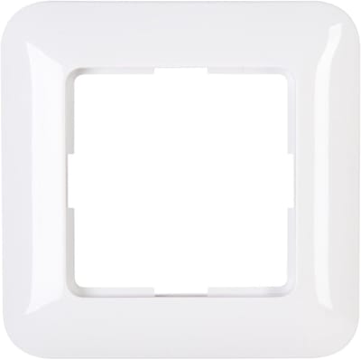 Afdekraam Enkel - Schakelaar Frame - Wandmontage - Duurzaam Materiaal - 8.1x0.9cm - Arctisch Wit
