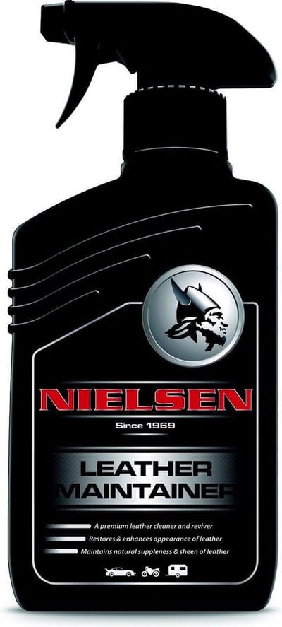 Nielsen Leather Maintainer | Leerreiniger | Voor autostoelen en bankstellen | reinigt en voedt het leer | Maakt het leer soepel