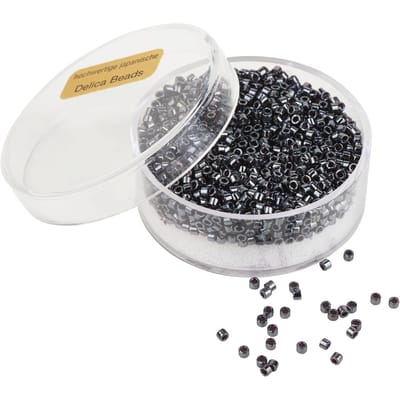 Delica Rocailles, Ø 2 mm - Hematieten