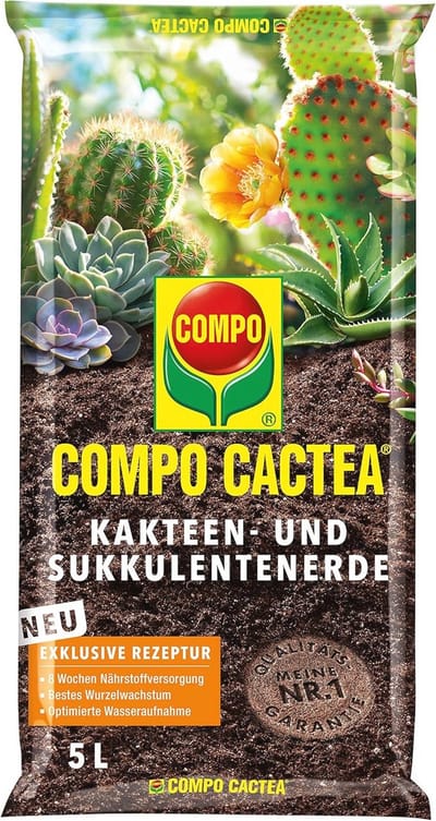 Cactus- en vetplantenaarde 5 Liter met 8 weken voedingsstoffen