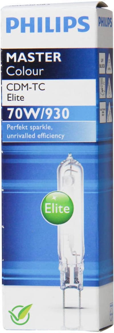 Voordeelpak 12x Philips MASTERColour CDM-TC Elite 70W 930 G8.5 | Warm Wit - Beste Kleurweergave