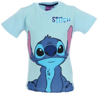 Stitch T-shirt Donkerblauw – Maat 98 – Disney – Korte Mouwen – Jongens & Meisjes