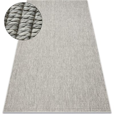 Kleden Rugsx Tapijt ORIGI 3583 grijs - platgeweven SISAL 155x220 cm