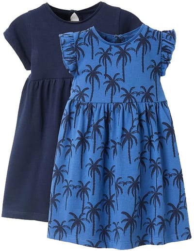 Zippy 3107116502 Korte Mouw Jurk 2 Eenheden Blauw 6-9 Months Meisje