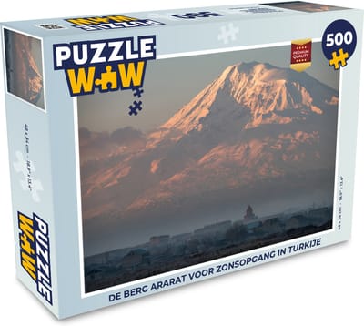 Puzzel De berg Ararat voor zonsopgang in Turkije - Legpuzzel - Puzzel 500 stukjes