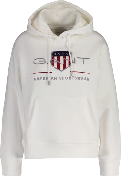 Gant Archive Shield Hoodie Wit XL Vrouw