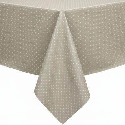 Protecttable - Tafelzeil Stipjes Beige 140x50cm - Tafelkleed Afwasbaar - Kunststof