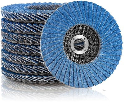 Dailygoods- Slijpschijf Premium Kwaliteit - Waaierschijven/Lamellenschijven - Set van 8 - Ø 76 mm - Korrel 40/60/80/120 - Meerlaagse Schuurschijven - Schuurdiscs