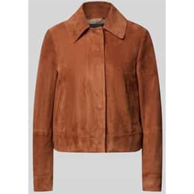 Regular fit leren jack van echt geitenleer model 'SAMARO'