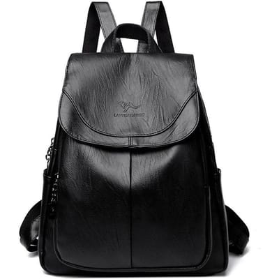 Nieuwe Versie van Zacht Leer Dames Rugzak voor Dames Nieuwe Stijl Puur Zacht Leer Rugzak Grote Capaciteit Student Schooltas Dames Tas