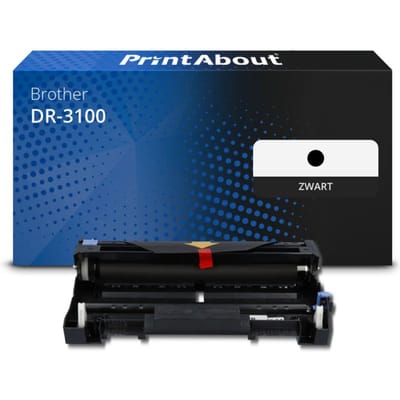 PrintAbout huismerk Drum DR-3100 Zwart Geschikt voor Brother
