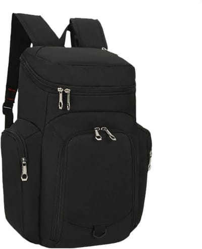 Sport Rugzak - Gymtas Basketbaltas - Sportuitrusting Opslag - Waterdichte Bodem - 30 x 20 x 48 cm - Zwart
